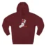 Burgundy Slushy Noobz Hamzah Ai emad Three Panel Fleece Hoodie