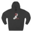 Charcoal Heather Slushy Noobz Hamzah Ai emad Three Panel Fleece Hoodie