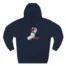 Navy Slushy Noobz Hamzah Ai emad Three Panel Fleece Hoodie