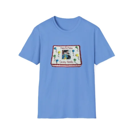 Slushy Noobz Birthday Cake T-Shirt Carolina Blue Slushy Noobz Birthday Cake T-Shirt Carolina Blue