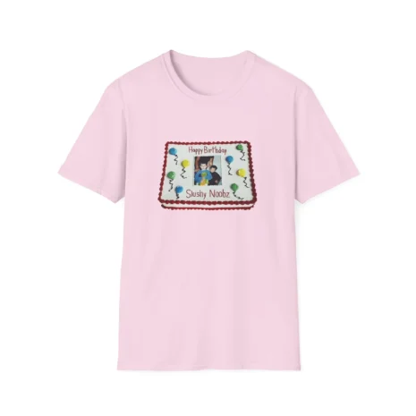 Slushy Noobz Birthday Cake T-Shirt Light Pink Slushy Noobz Birthday Cake T-Shirt Light Pink