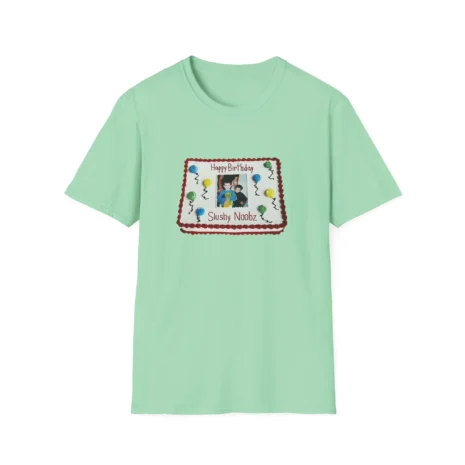 Slushy Noobz Birthday Cake T-Shirt Mint Green Slushy Noobz Birthday Cake T-Shirt Mint Green