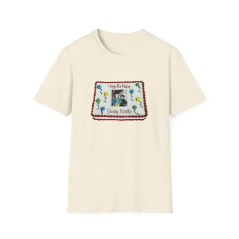 Slushy Noobz Birthday Cake T-Shirt Natural Slushy Noobz Birthday Cake T-Shirt Natural