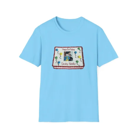 Slushy Noobz Birthday Cake T-Shirt Sky Slushy Noobz Birthday Cake T-Shirt Sky
