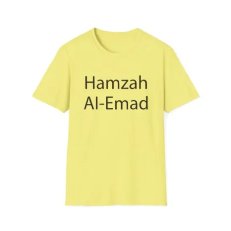 Slushy Noobz Hamzah AL-Emad Name T-Shirt Cornsilk Slushy Noobz Hamzah AL-Emad Name T-Shirt Cornsilk