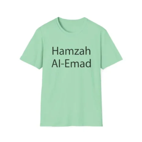 Slushy Noobz Hamzah AL-Emad Name T-Shirt Mint Green Slushy Noobz Hamzah AL-Emad Name T-Shirt Mint Green