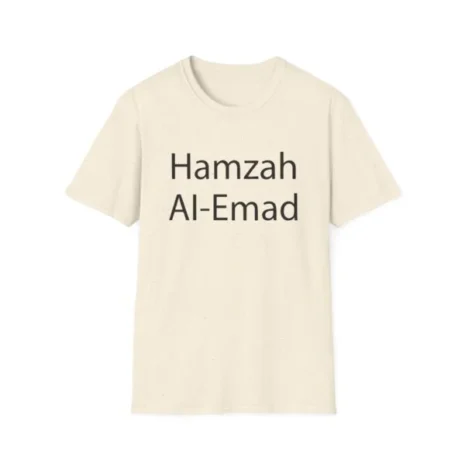 Slushy Noobz Hamzah AL-Emad Name T-Shirt Natural Slushy Noobz Hamzah AL-Emad Name T-Shirt Natural