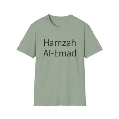 Slushy Noobz Hamzah AL-Emad Name T-Shirt Sage
