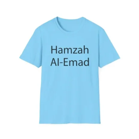 Slushy Noobz Hamzah AL-Emad Name T-Shirt Sky Slushy Noobz Hamzah AL-Emad Name T-Shirt Sky