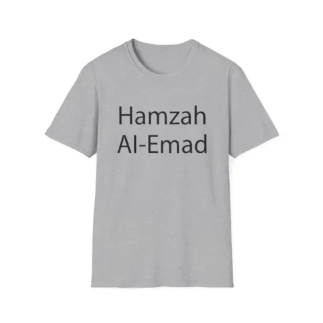 Slushy Noobz Hamzah AL-Emad Name T-Shirt Sport Grey Slushy Noobz Hamzah AL-Emad Name T-Shirt Sport Grey