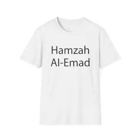 Slushy Noobz Hamzah AL-Emad Name T-Shirt White Slushy Noobz Hamzah AL-Emad Name T-Shirt White