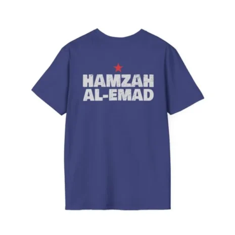 Slushy Noobz Hamzah AL-Emad T-Shirt Metro Blue Back Side Slushy Noobz Hamzah AL-Emad T-Shirt Metro Blue Back Side