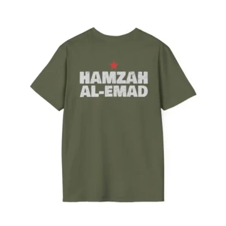 Slushy Noobz Hamzah AL-Emad T-Shirt Military Green Back Side Slushy Noobz Hamzah AL-Emad T-Shirt Military Green Back Side