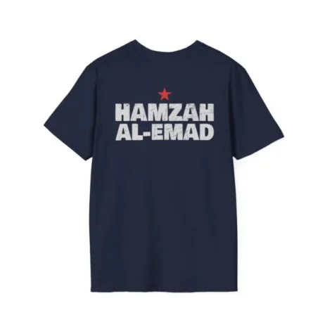 Slushy Noobz Hamzah AL-Emad T-Shirt Navy Back Side Slushy Noobz Hamzah AL-Emad T-Shirt Navy Back Side