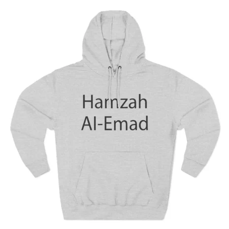 Slushy Noobz Hamzah Ai-emad Three-Panel Fleece Hoodie Heather Grey Slushy Noobz Hamzah Ai-emad Three-Panel Fleece Hoodie Heather Grey