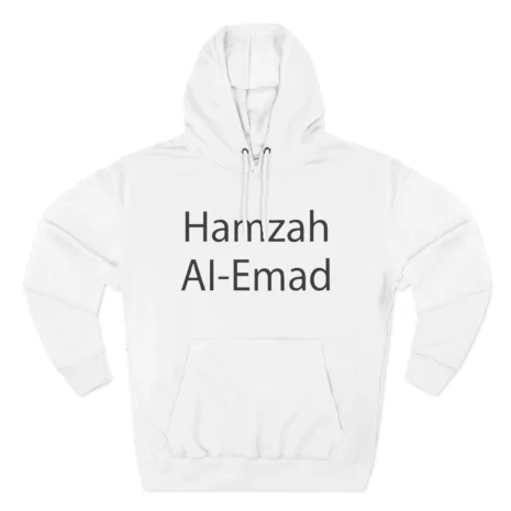 Slushy Noobz Hamzah Ai-emad Three-Panel Fleece Hoodie White Slushy Noobz Hamzah Ai-emad Three-Panel Fleece Hoodie White