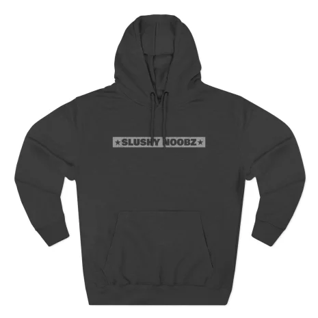 Slushy Noobz Hamzah Sucks More Three-Panel Fleece Hoodie Charcoal Heather Slushy Noobz Hamzah Sucks More Three-Panel Fleece Hoodie Charcoal Heather