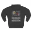 Slushy Noobz Hamzah Sucks More Three-Panel Fleece Hoodie Charcoal Heather Back Side