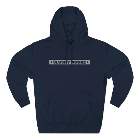 Slushy Noobz Hamzah Sucks More Three-Panel Fleece Hoodie Navy Slushy Noobz Hamzah Sucks More Three-Panel Fleece Hoodie Navy
