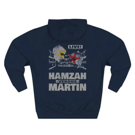 Slushy Noobz Hamzah Sucks More Three-Panel Fleece Hoodie Navy Back Side Slushy Noobz Hamzah Sucks More Three-Panel Fleece Hoodie Navy Back Side