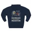 Slushy Noobz Hamzah Sucks More Three-Panel Fleece Hoodie Navy Back Side