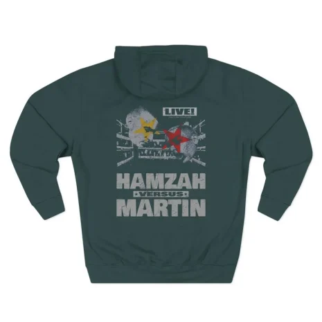 Slushy Noobz Hamzah Sucks More Three-Panel Fleece Hoodie Sports Green Back Side Slushy Noobz Hamzah Sucks More Three-Panel Fleece Hoodie Sports Green Back Side