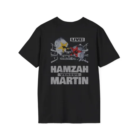 Slushy Noobz Hamzah Versus Martin T-Shirt Black Back Side Slushy Noobz Hamzah Versus Martin T-Shirt Black Back Side