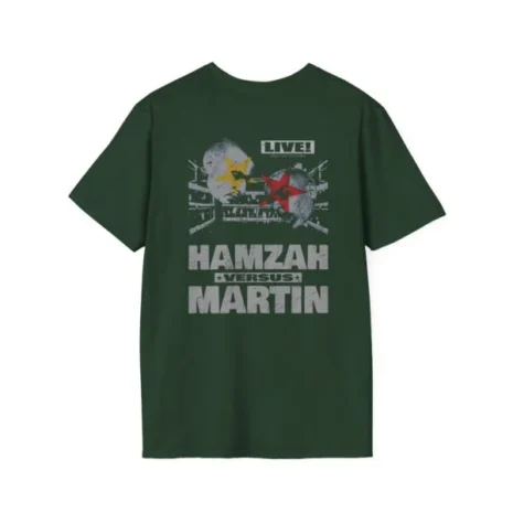 Slushy Noobz Hamzah Versus Martin T-Shirt Forest Green Back Side Slushy Noobz Hamzah Versus Martin T-Shirt Forest Green Back Side