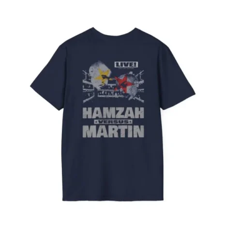 Slushy Noobz Hamzah Versus Martin T-Shirt Navy Back Side Slushy Noobz Hamzah Versus Martin T-Shirt Navy Back Side