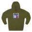 Slushy Noobz Hugging Three-Panel Fleece Hoodie Army Green