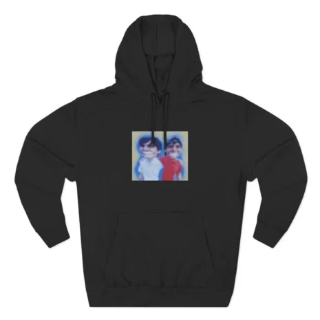 Slushy Noobz Hugging Three-Panel Fleece Hoodie Black Slushy Noobz Hugging Three-Panel Fleece Hoodie Black
