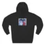 Slushy Noobz Hugging Three-Panel Fleece Hoodie Black