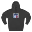 Slushy Noobz Hugging Three-Panel Fleece Hoodie Charcoal Heather