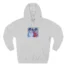 Slushy Noobz Hugging Three-Panel Fleece Hoodie Heather Grey
