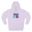 Slushy Noobz Hugging Three-Panel Fleece Hoodie Lilac