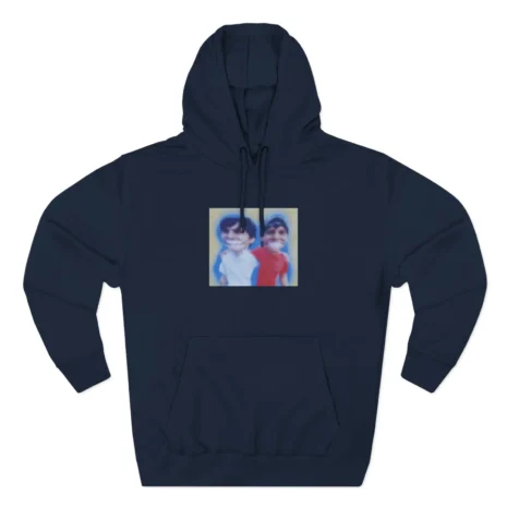 Slushy Noobz Hugging Three-Panel Fleece Hoodie Navy Slushy Noobz Hugging Three-Panel Fleece Hoodie Navy