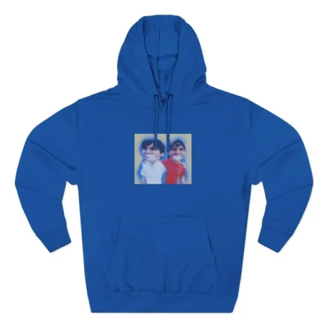 Slushy Noobz Hugging Three-Panel Fleece Hoodie Royal Blue Slushy Noobz Hugging Three-Panel Fleece Hoodie Royal Blue