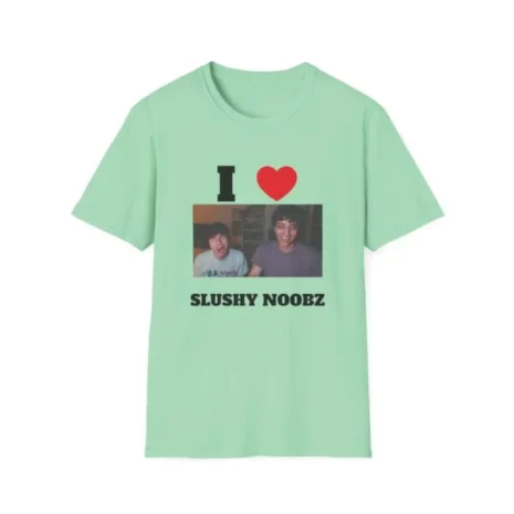 Slushy Noobz I Heart T-Shirt Mint Green Slushy Noobz I Heart T-Shirt Mint Green