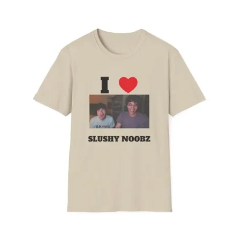 Slushy Noobz I Heart T-Shirt Sand Slushy Noobz I Heart T-Shirt Sand