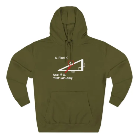 Slushy Noobz Martin Hamzah Find X Three-Panel Fleece Hoodie Army Green