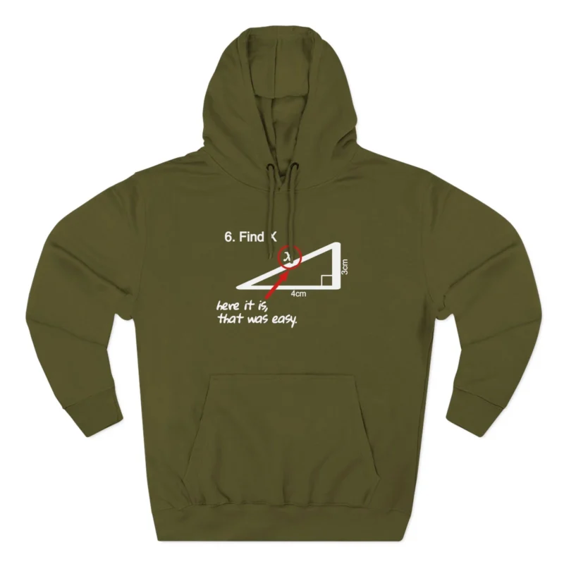 Slushy Noobz Martin Hamzah Find X Three-Panel Fleece Hoodie Army Green