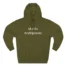 Slushy Noobz Martin Sucks Three-Panel Fleece Hoodie Army Green