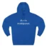 Slushy Noobz Martin Sucks Three-Panel Fleece Hoodie Royal Blue