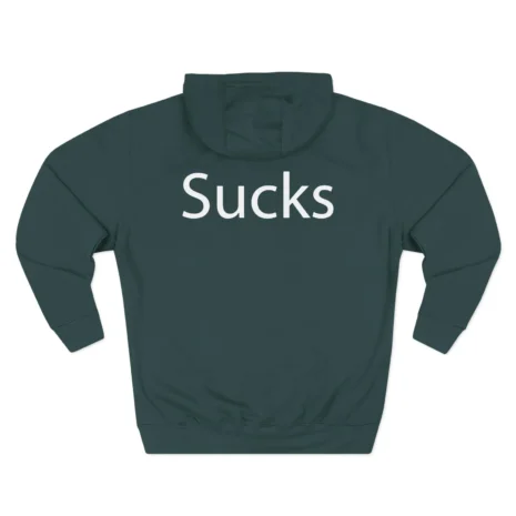 Slushy Noobz Martin Sucks Three-Panel Fleece Hoodie Sports GreenBack Side Slushy Noobz Martin Sucks Three-Panel Fleece Hoodie Sports GreenBack Side