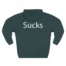 Slushy Noobz Martin Sucks Three-Panel Fleece Hoodie Sports GreenBack Side