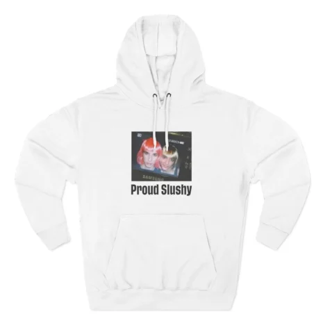 Slushy Noobz Martin Sucks Three-Panel Fleece Hoodie White Slushy Noobz Martin Sucks Three-Panel Fleece Hoodie White