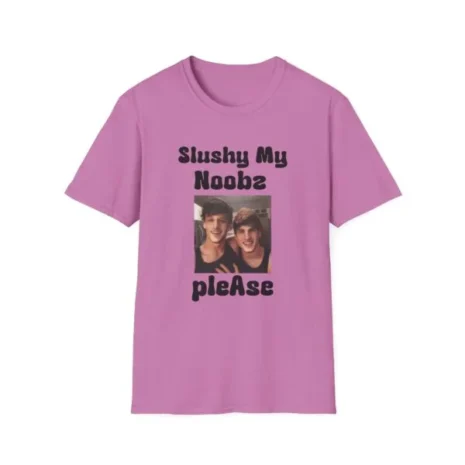 Slushy Noobz Martin and Hamzah Comedy T-Shirt Heather Radiant Orchid Slushy Noobz Martin and Hamzah Comedy T-Shirt Heather Radiant Orchid