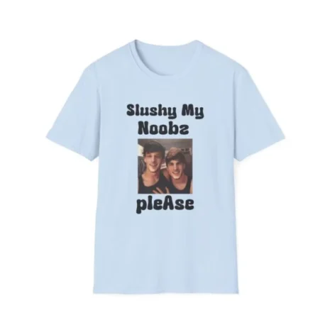 Slushy Noobz Martin and Hamzah Comedy T-Shirt Light Blue Slushy Noobz Martin and Hamzah Comedy T-Shirt Light Blue