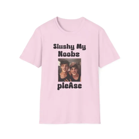 Slushy Noobz Martin and Hamzah Comedy T-Shirt Light Pink Slushy Noobz Martin and Hamzah Comedy T-Shirt Light Pink