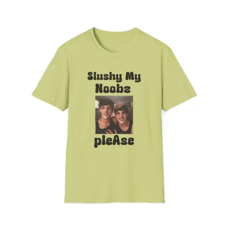 Slushy Noobz Martin and Hamzah Comedy T-Shirt Pistachio
